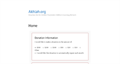 Desktop Screenshot of akhlah.org