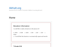 Tablet Screenshot of akhlah.org